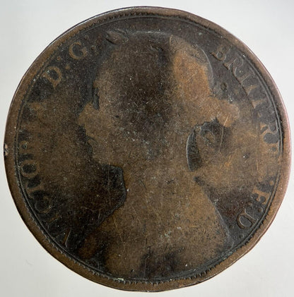 1890 Victoria One Penny Coin | Collectable Grade