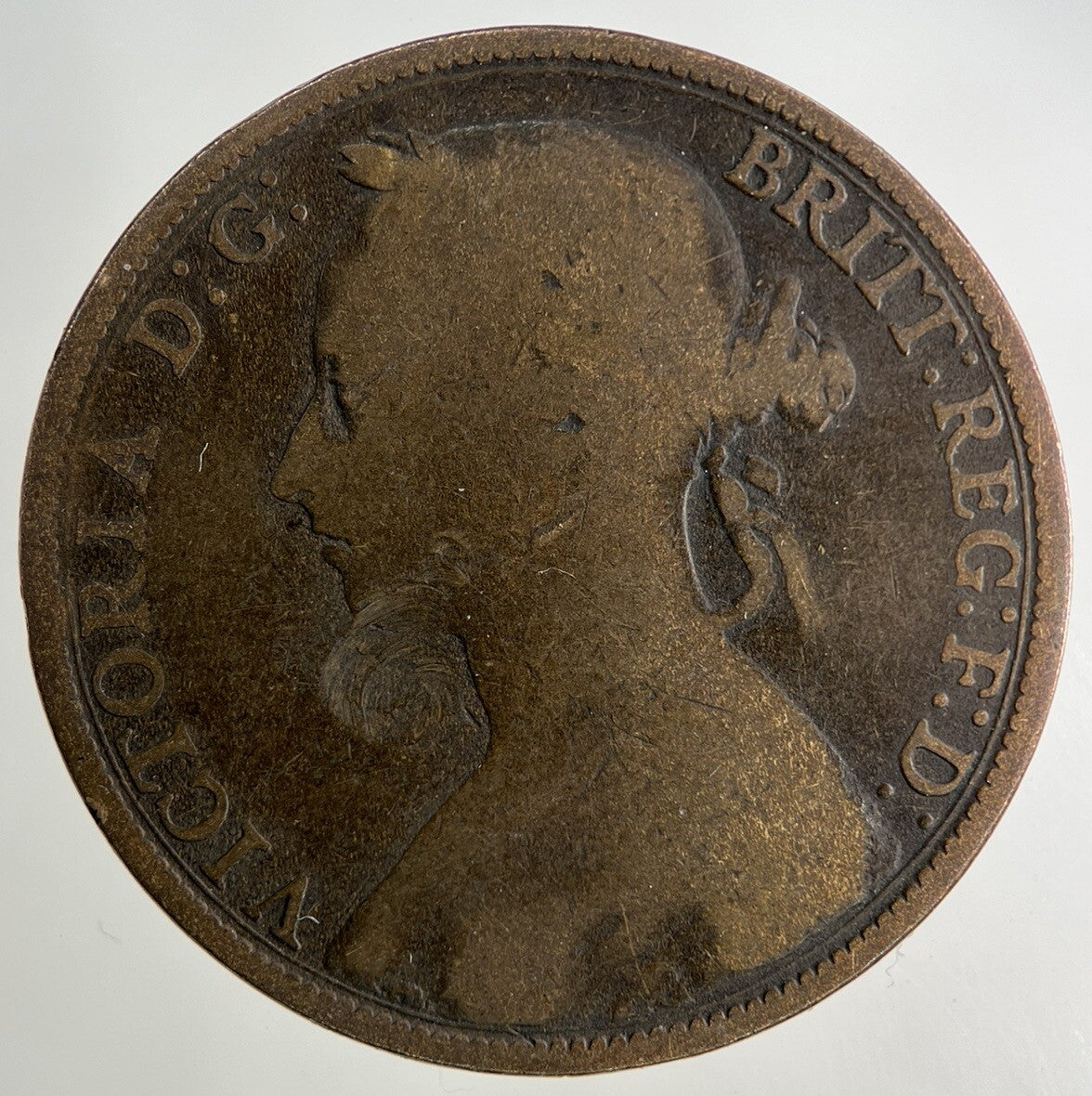 1893 Victoria One Penny Coin | Collectable Grade