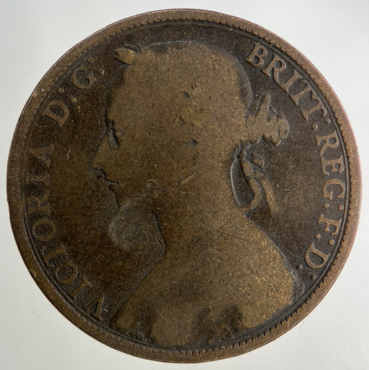 1893 Victoria One Penny Coin | Collectable Grade