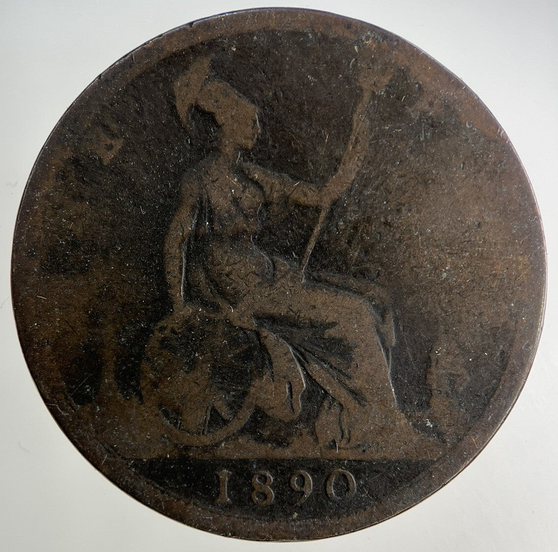 1890 Victoria One Penny Coin | Collectable Grade