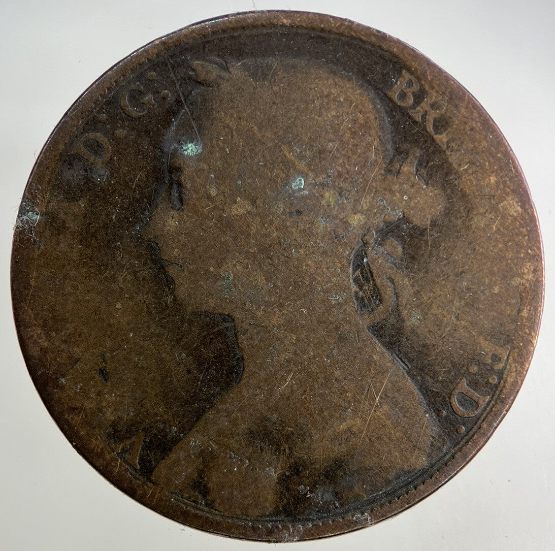 1890 Victoria One Penny Coin | Collectable Grade