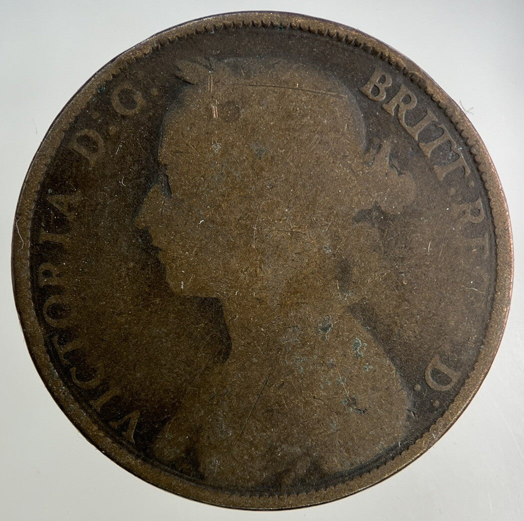 1893 Victoria One Penny Coin | Collectable Grade