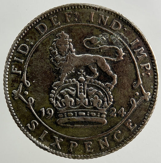 1924 George V Sixpence Silver Coin | Collectable Grade