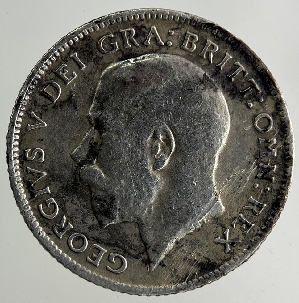 1918 George V Sixpence Silver Coin | Fine Collectable Grade