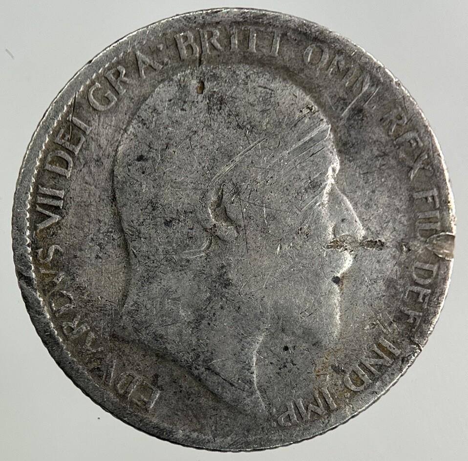 1907 Edward VII Sixpence Silver Coin | Collectable Grade