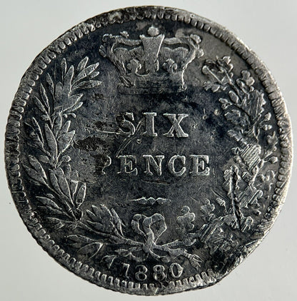 1880 Victoria Sixpence Silver Coin | Collectable Grade