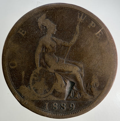 1889 Victoria One Penny Coin | Collectable Grade
