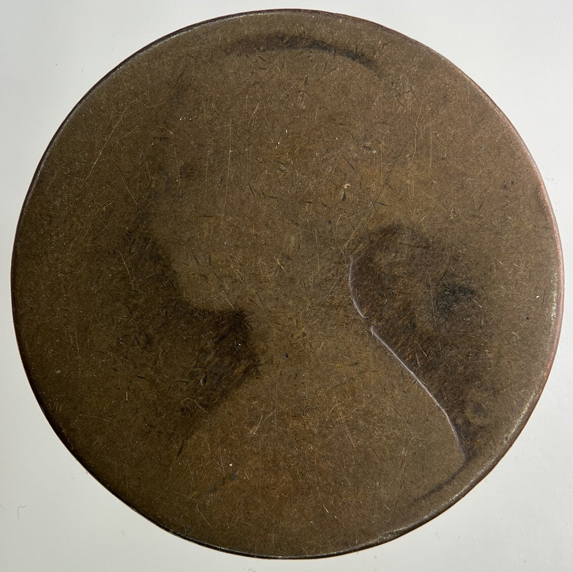 1861 Victoria One Penny Coin | Worn Grade