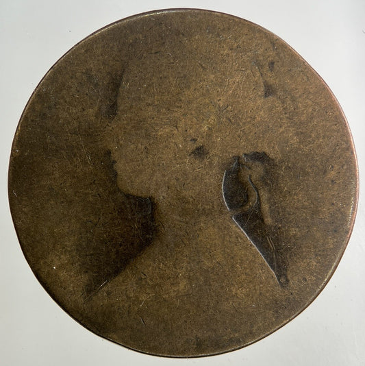 British Victoria One Penny Coin | Worn Grade