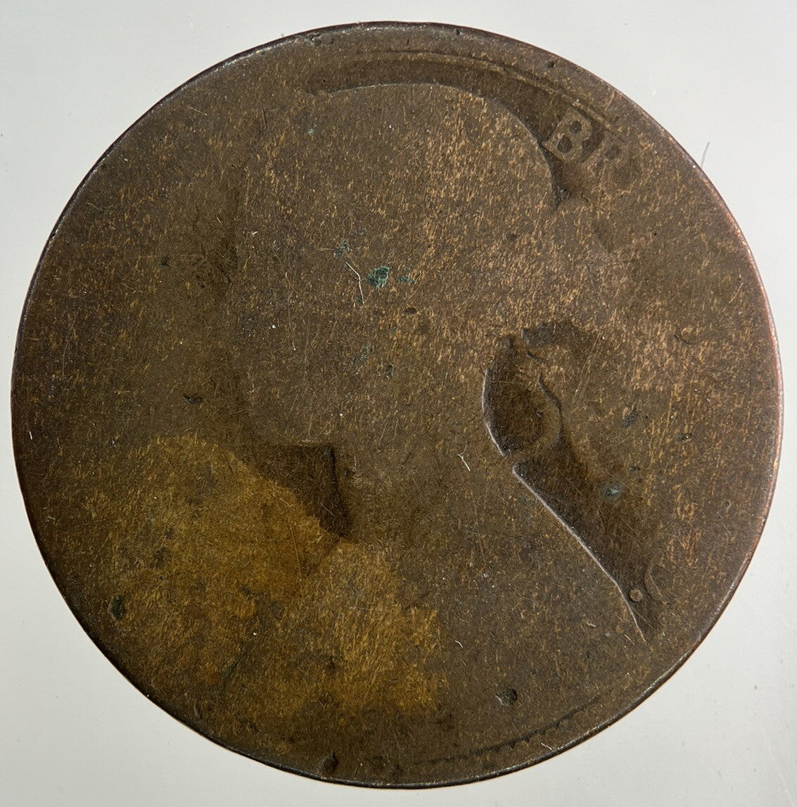 British Victoria One Penny Coin | Worn Grade