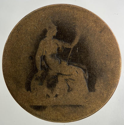 British Victoria One Penny Coin | Worn Grade