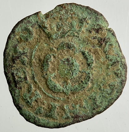 Irish Rose Hammered Farthing Coin | Collectable Grade