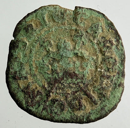 Irish Rose Hammered Farthing Coin | Collectable Grade