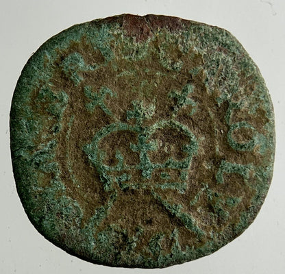 Irish Rose Hammered Farthing Coin | Collectable Grade