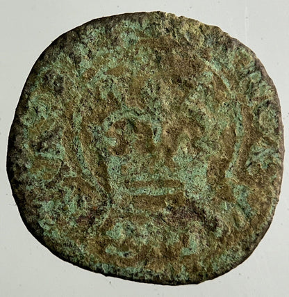 Irish Rose Hammered Farthing Coin | Collectable Grade