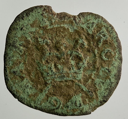 Irish Rose Hammered Farthing Coin | Collectable Grade