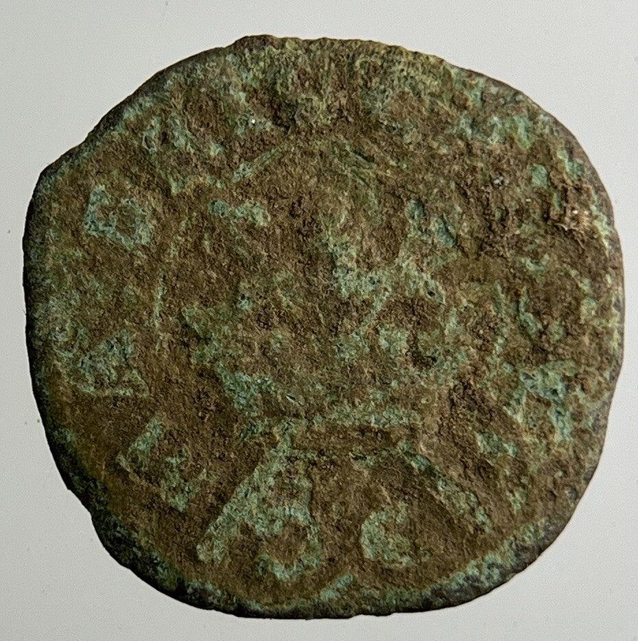 Irish Rose Hammered Farthing Coin | Collectable Grade