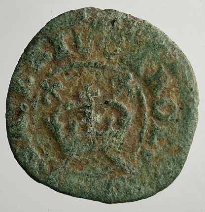 Irish Rose Hammered Farthing Coin | Collectable Grade