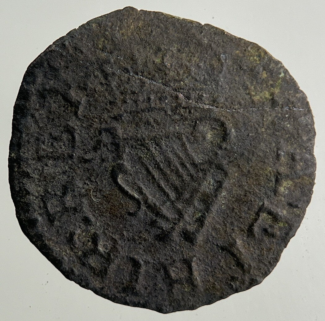 Irish Harp Hammered Farthing Coin | Collectable Grade