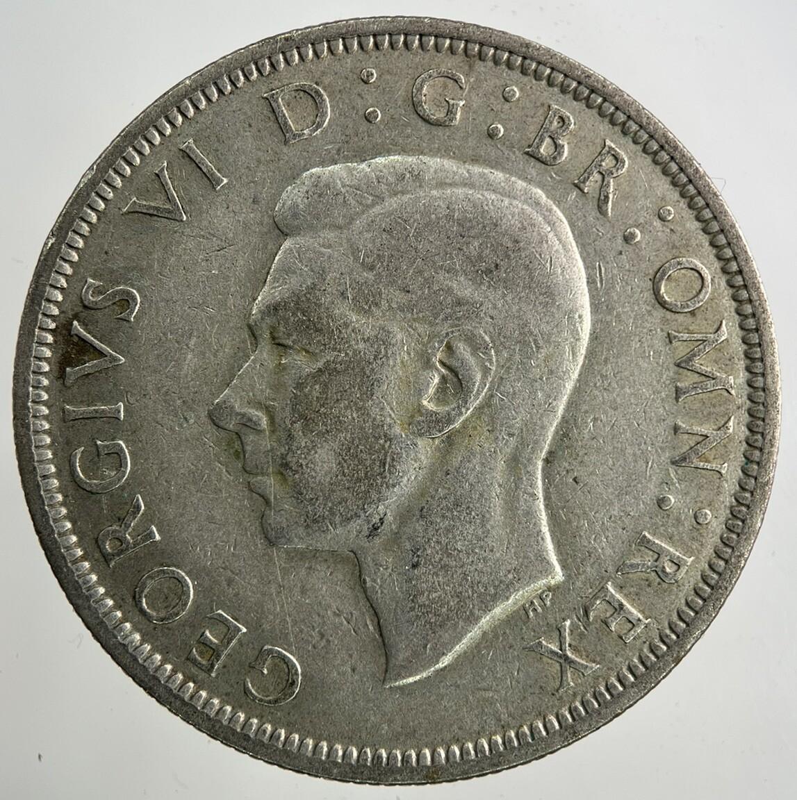 1943 George VI Half-Crown Silver Coin | Fine Collectable Grade