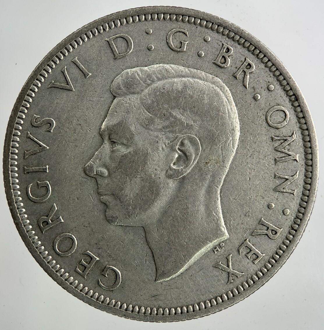 1939 George VI Half-Crown Silver Coin | Fine Collectable Grade