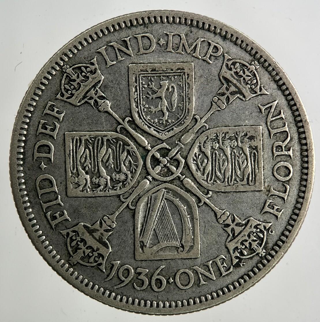 1936 George V Florin Silver Coin | Fine Collectable Grade