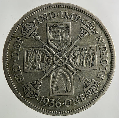 1936 George V Florin Silver Coin | Fine Collectable Grade