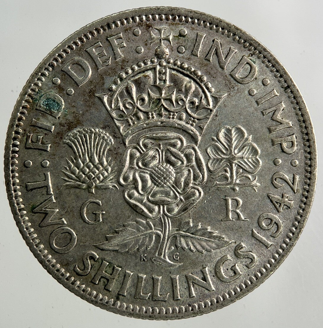1942 George VI Florin Silver Coin | Fine Collectable Grade