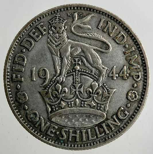 1944 George VI Shilling Silver Coin | Fine Collectable Grade
