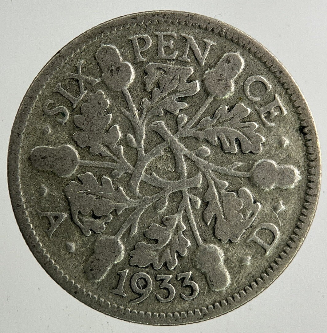 1933 George V Sixpence Silver Coin | Collectable Grade