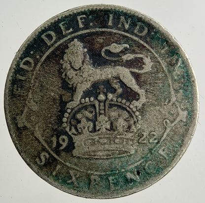 1922 George V Sixpence Silver Coin | Collectable Grade