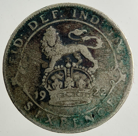 1922 George V Sixpence Silver Coin | Collectable Grade