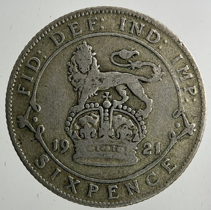 1921 George V Sixpence Silver Coin | Collectable Grade