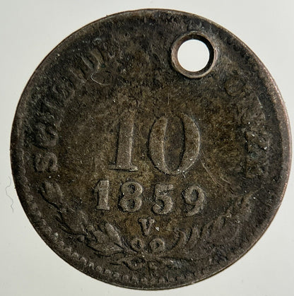 1859 Austria 10 Kreuzer Silver Coin | Collectable Grade