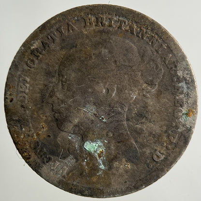 1884 Victoria Sixpence Silver Coin | Fair Grade