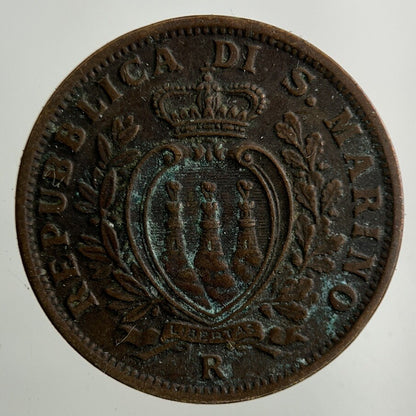 1937 San Marino 5 Centesimi Coin | Fine Collectable Grade