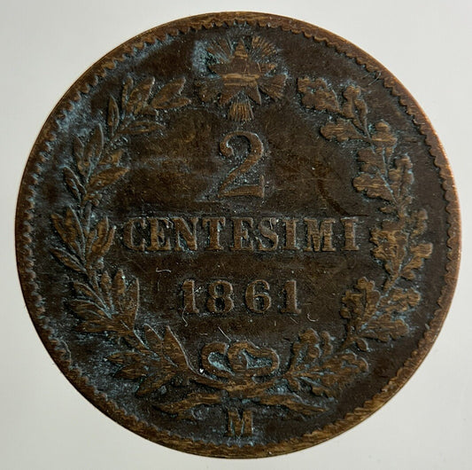 1861 Italy 2 Centesimi Coin | Collectable Grade