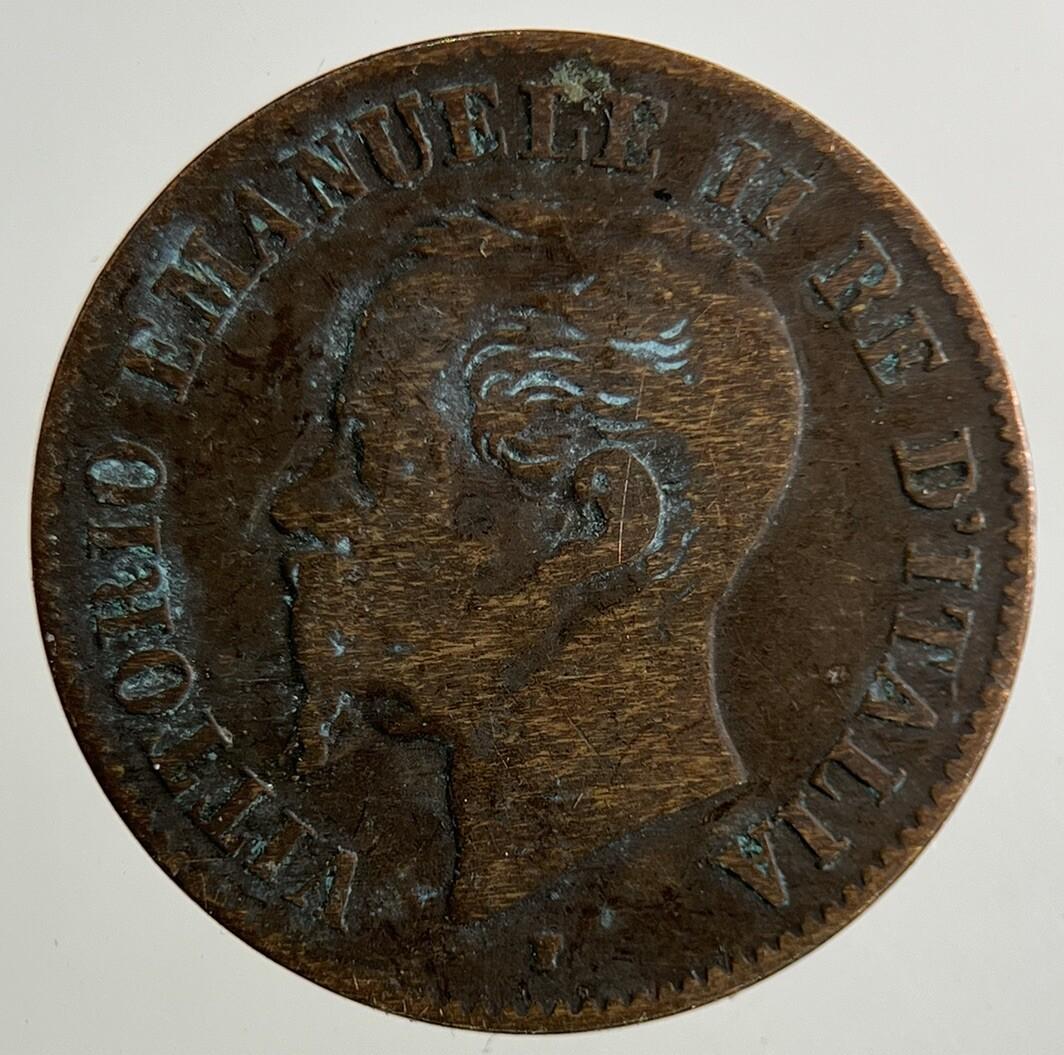 1861 Italy 2 Centesimi Coin | Collectable Grade