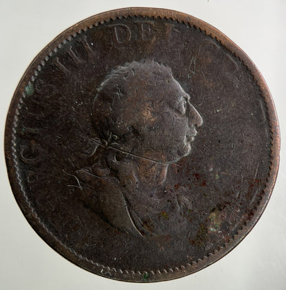1799 George III 3rd Half-Penny Coin | Collectable Grade