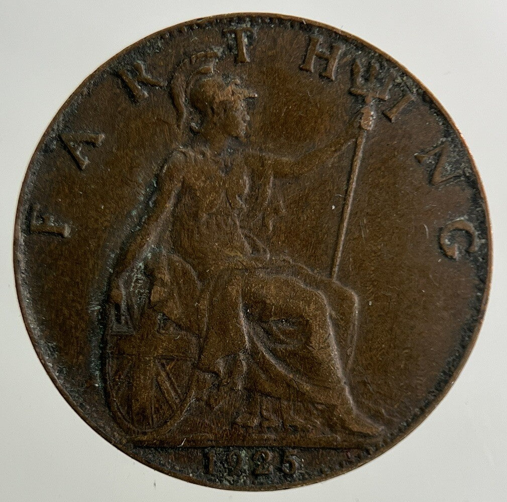1925 George V Farthing Coin | Fine Collectable Grade