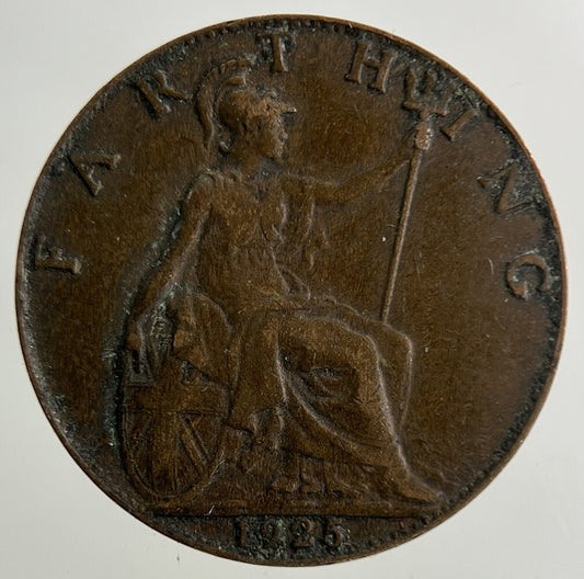 1925 George V Farthing Coin | Fine Collectable Grade