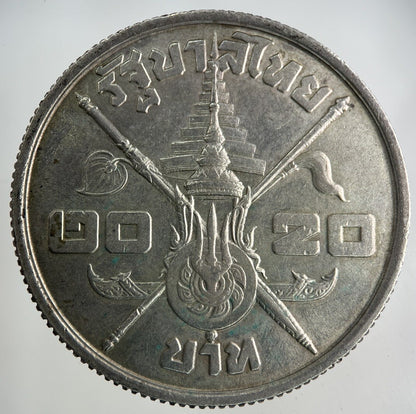 1963 Thailand Thai 20 Baht Rama IX Commemorative Silver Coin | Collectable Grade