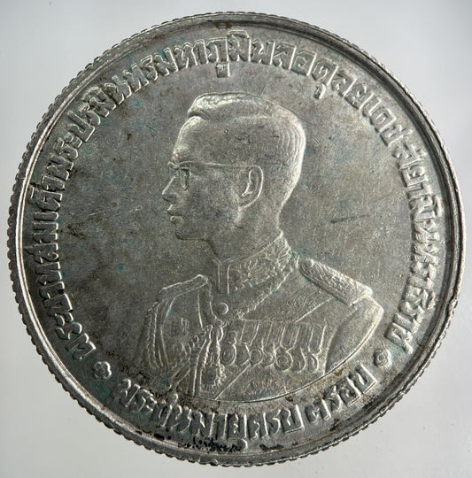 1963 Thailand Thai 20 Baht Rama IX Commemorative Silver Coin | Collectable Grade