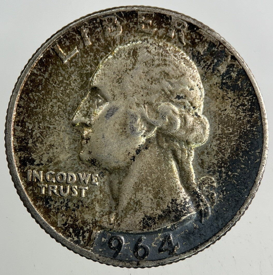 1964 US USA Quarter Dollar Silver Coin | Fine Collectable Grade