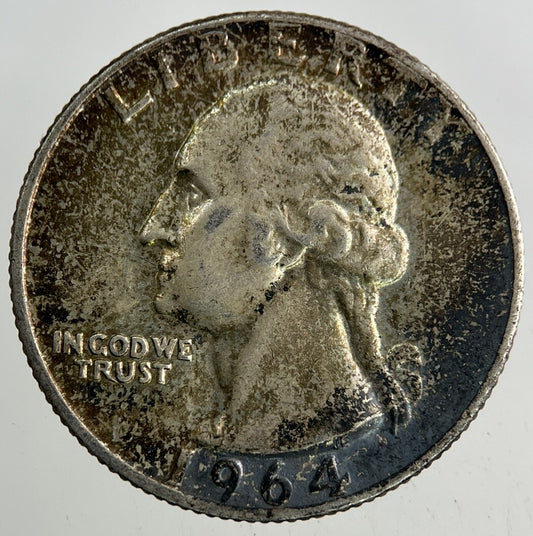 1964 US USA Quarter Dollar Silver Coin | Fine Collectable Grade