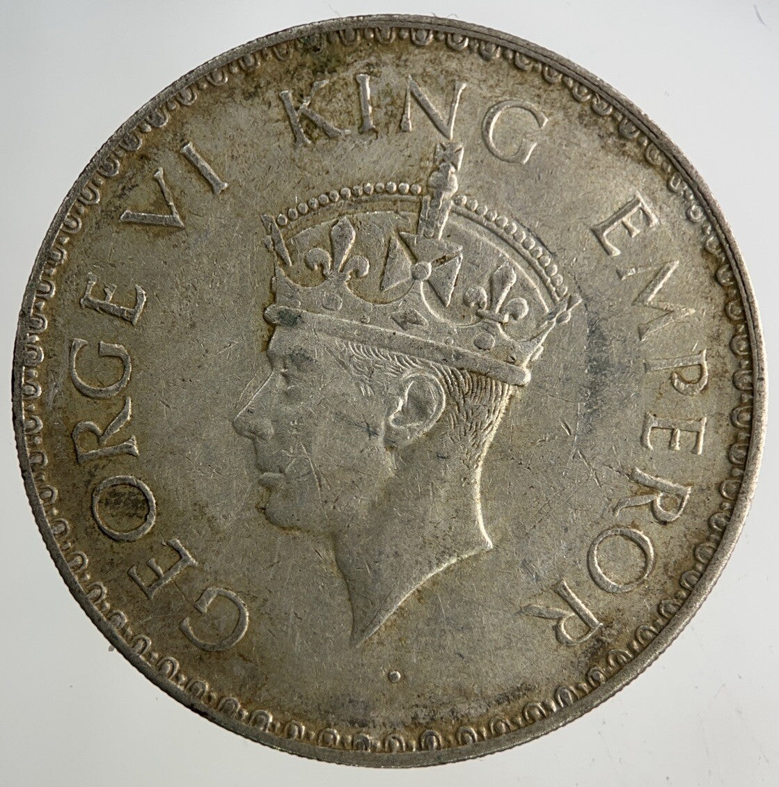 1941 India One Rupee Silver Coin | Fine Collectable Grade