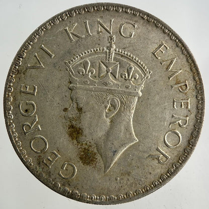 1940 India One Rupee Silver Coin | Fine Collectable Grade