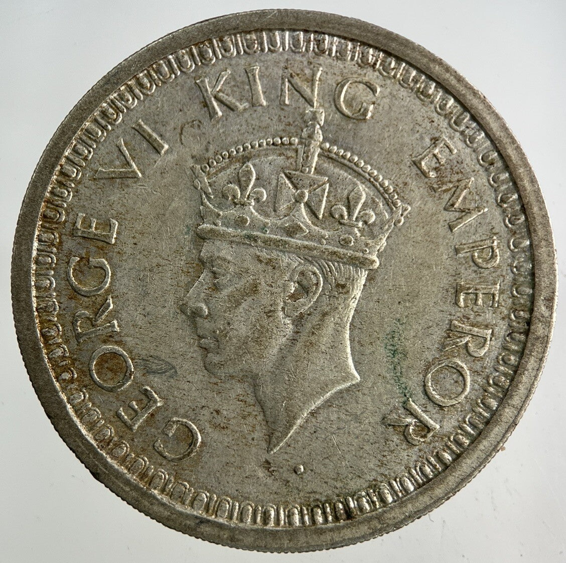 1944 India One Rupee Silver Coin | Fine Collectable Grade