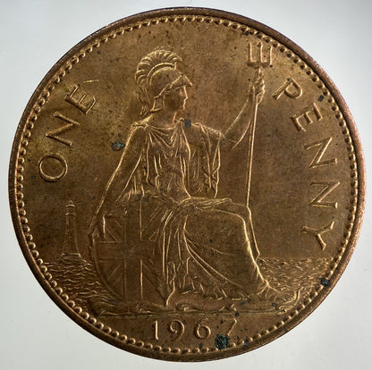 1967 Elizabeth II 2nd One Penny Coin | Fine Collectable Grade