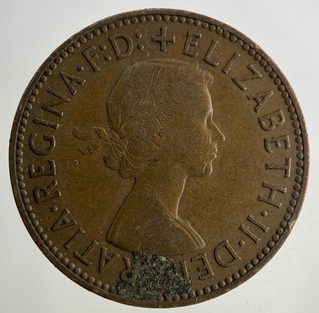 1956 Elizabeth II 2nd Half-Penny Coin | Fine Collectable Grade